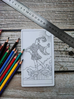 Дмитрий Воронцов: Таро Уэйта в контурах. 78 карт для раскрашивания и медитации