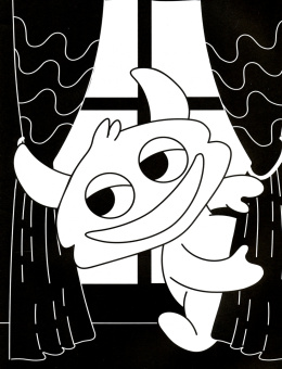 В одной черной-черной раскраске... Про монстриков