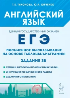 Тихонова, Юрченко: ЕГЭ. Английский язык. Письменное высказывание на основе таблицы/диаграммы. Задание 38