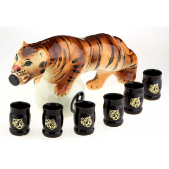 Коньячный набор "Тигр", 7 предметов