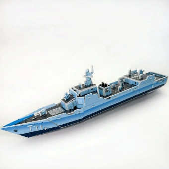 Картонный 3D пазл "Боевой корабль"