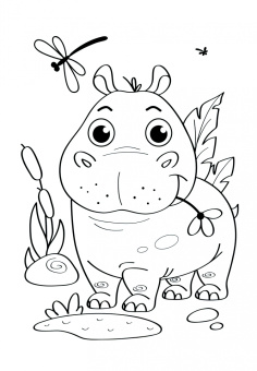 Раскраска с карандашами. Для малышей