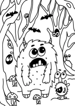 Раскраска "Монстрики", А4