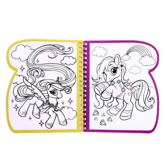 Книжка-раскраска Рисуем водой. Волшебные пони