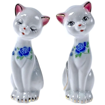 Набор из 2-х фигурок "Кошечка", 6*6*14 см.(2 кошечки)