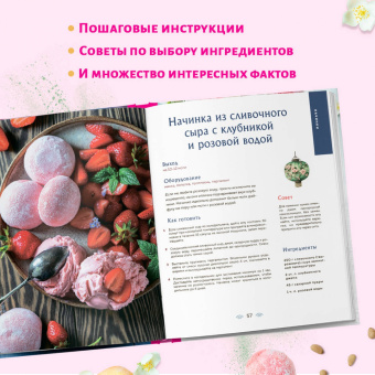 Моти. Легендарный воздушный десерт из Японии. Более 50 базовых рецептов, начинок и дизайнов