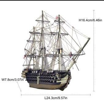 Piececool металлический 3d пазл модель корабля победы, набор для сборки, модель для взрослых, головоломки, лодка «сделай сам» для коллекции