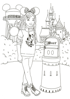 Раскраска. Катя