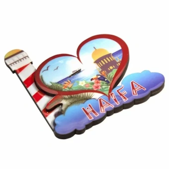 Магнит в форме сердца - Хайфа (Haifa)