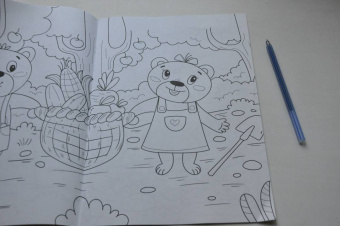 Раскраска А4. В огороде