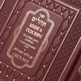 Книга Теилим. Псалмы царя Давида с транслитерацией+Сегулот