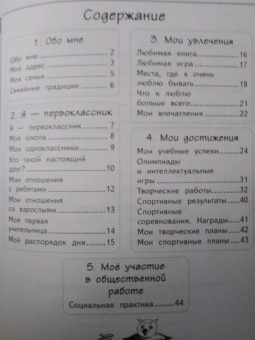 Мария Буряк: Дневник первоклассника. Мои достижения и успехи