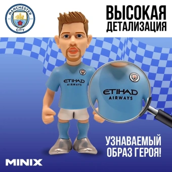 Коллекционная фигурка Minix Футболисты Кевин Де Брёйне MC12 см