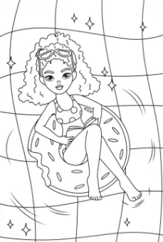 Суперраскраска. Модные подружки