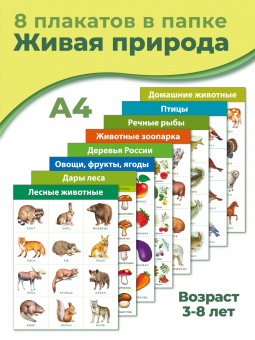 Комплект плакатов. Живая природа (4019)