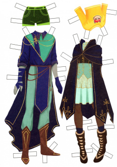 Бумажные куколки. В стиле аниме