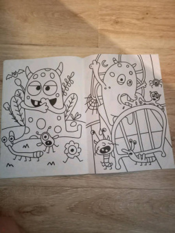 Раскраска А4. Монстрики