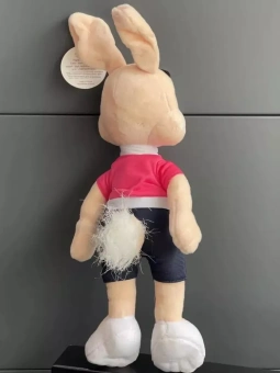 Мягкая игрушка Заяц из м/ф "Ну, погоди!", музыкальная, 38 см