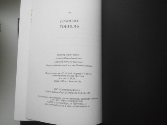 Уильям Гэсс: Тоннель