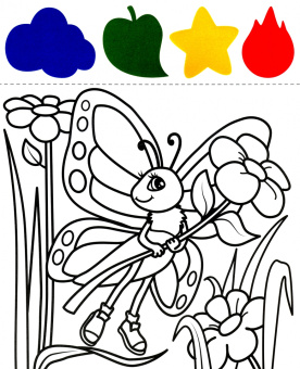Раскраска с красками и волшебным контуром ДЛЯ ДЕВОЧЕК (52711)