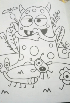 Раскраска "Монстрики", А4