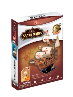 3D пазл CubicFun Корабль Санта-Мария