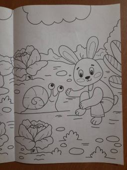 Раскраска А4. В огороде