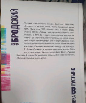 Иосиф Бродский: Остановка в пустыне