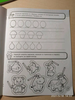 Рабочая тетрадь ГОТОВИМ РУКУ. 4-6 лет (47361001)