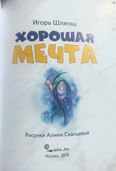 Игорь Шляпка: Хорошая мечта