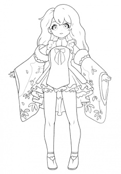 Набор раскрасок Мир Аниме. 2 штуки