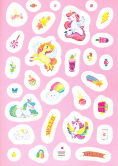 Сияющие наклейки. Волшебные лошадки