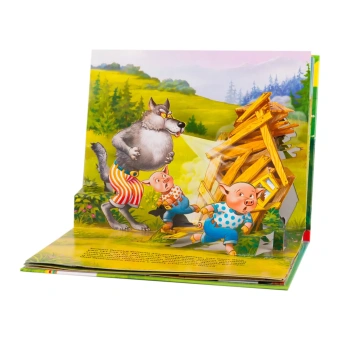 Книжка панорамка для детей: Текст и обр. И. Б. Шустовой. Три поросенка