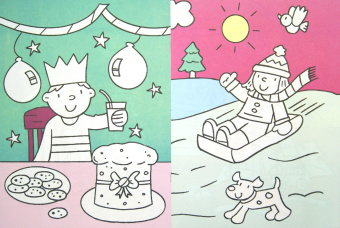 Новогодние раскраски для малышей