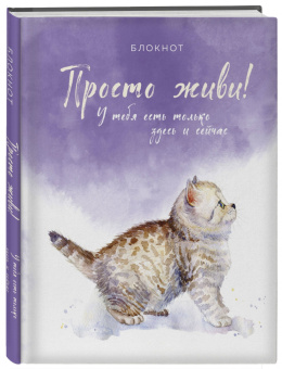 Блокнот. Просто живи! У тебя есть только здесь и сейчас