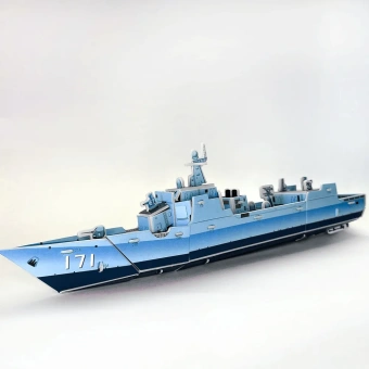 Картонный 3D пазл "Боевой корабль"