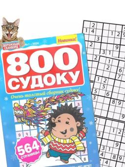 Дорожный сканворд. 800 судоку