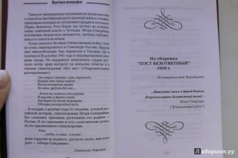 Игорь Северянин: Избранное 1915-1940гг