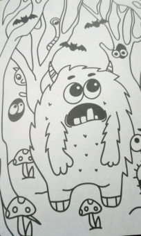 Раскраска "Монстрики", А4