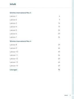 Daniela Niebisch: Schritte international Neu 3+4. Intensivtrainer (+CD)