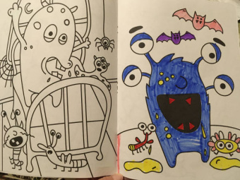 Раскраска "Монстрики", А4