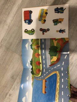 Панорамка с наклейками. Транспорт