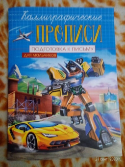 Каллиграфические прописи для мальчиков А5. Подготовка к письму