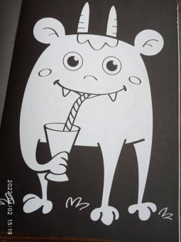 В одной черной-черной раскраске... Про монстриков